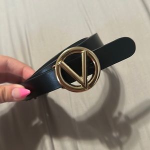 VALENTINO BY MARIO VALENTINO
Giusy Logo Leather Belt size L in Black